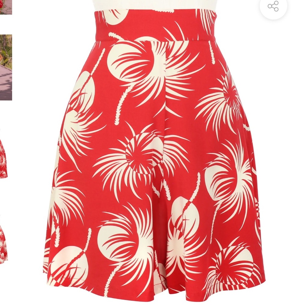Trashy diva polka dot palms shorts. Size 14